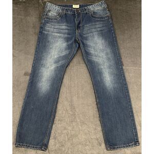United Denim Of America Blue Jeans Mens Size 36x31* Straight Leg Mid Rise Cotton